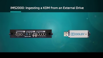 SERVER IMS2000   Ingesting a KDM from an External Drive