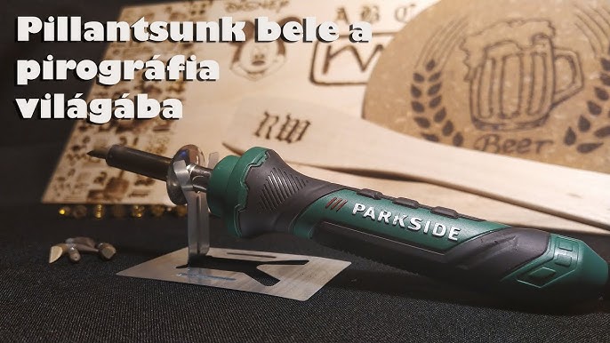 Parkside Wood Burning Tool Set PBMK 30 A1 TESTING - YouTube