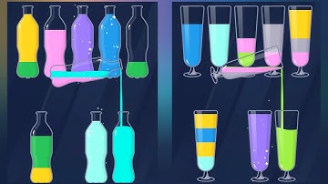 Water Sort Get Color Walkthrough 13 , ios Gameplay Simulator Think Brain Puzzle Android Games