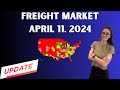 Trucking and freight market april 11 2024 diesel is climbing spot market rates down