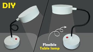 How to make a Table lamp at home | lamp| flexible table lamp| diy lamp | homemade light | pvc lamp