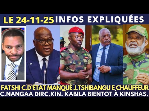 FATSHI C D ÉTAT MANQUÉ ARREST J TSHIBANGU GÉERAUX E CHAUF C NANGAA VERS KATANGA KABILA BIENT KINS