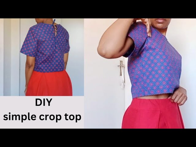 DIY crop top  how to make a crop top 