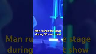 Security tackles a man rushing the stage during 50 cent performance #50cent  #gossipnews