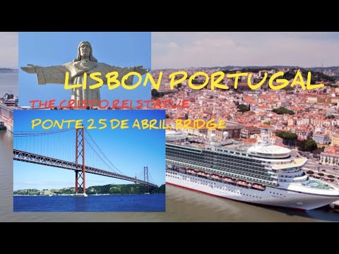 LISBON PORTUGAL| THE CRISTO REI STATUE|PONTE 25 DE ABRIL BRIDGE