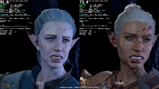 Baldur's Gate 3 PC | DirectX 11 vs Vulkan Comparison 2023 GTX 1060 (Update 1.0 Final Version)