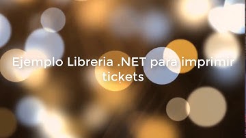 Imprimir Tickets de venta .NET (Código fuente)