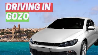 Driving in Gozo Island Malta