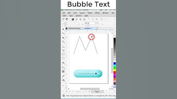 Bubble Text Effect #youtubeshorts #shorts #coreldraw