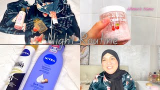 روتيني اليومي للعناية بالبشرة قبل النوم | Night Routine Shower | ???‍♀️