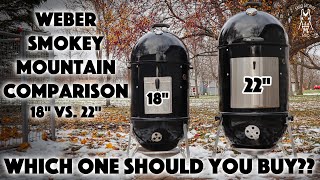 Weber Smokey Mountain Comparison | 18" vs. 22" | Which One Should You Buy??