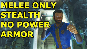 FALLOUT 4 PLAYTHROUGH - PART 1 - MELEE ONLY - STEALTH - NO POWER ARMOR