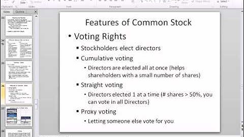 ACCTG 455: Excel Finance Class 59: Common & Preferred Stock