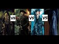 Davy Jones VS Blackbeard VS Salazar VS Cursed Barbossa-(Pirates of the Caribbean:Villains war.)