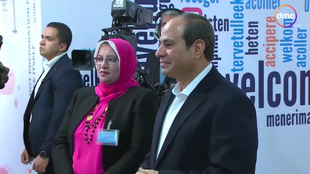 الرئيس السيسي يتفقد مدرسة المتفوقين للعلوم والتكنولوجيا في المنيا#نورت_المنيا_ياريس