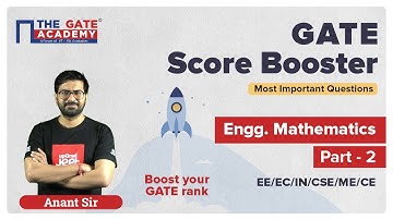 Part 2: GATE Mathematics Full Revision | GATE Score Booster | GATE 2022 | THE GATE ACADEMY