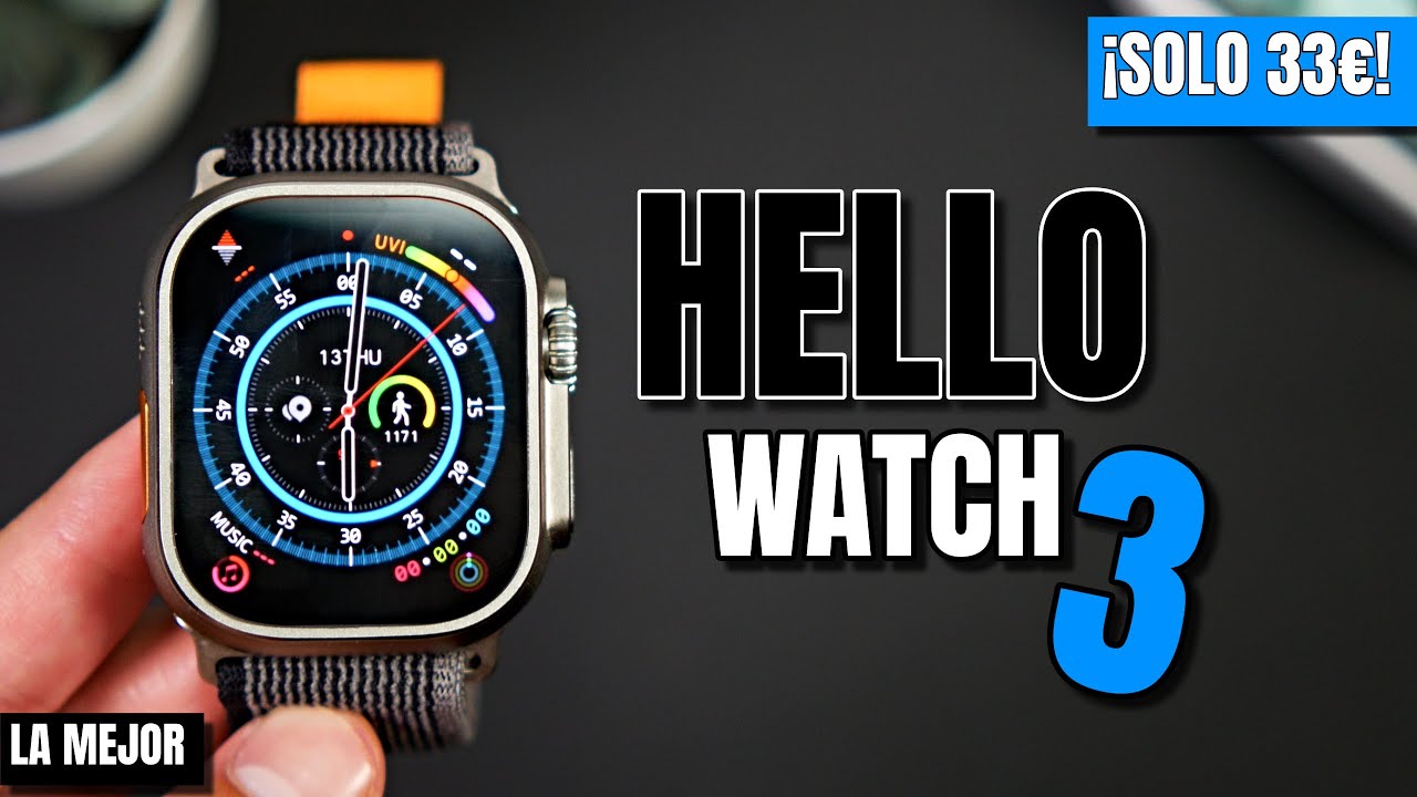 HELLO Watch 3 ⌚ La REPLICA TOTAL del Apple Watch ULTRA cuesta 33