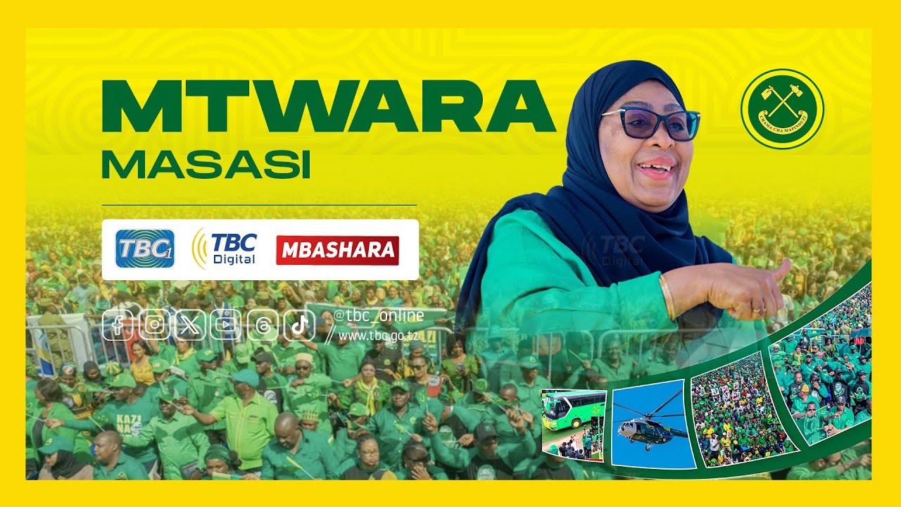 🔴#TBCLIVE: MKUTANO WA KAMPENI ZA MGOMBEA URAIS CCM - MASASI,MTWARA