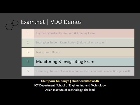 Exam.net - 4. Monitoring & Invigilating Exam