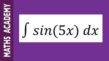 How to integrate sin 5x using a substitution