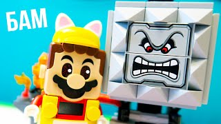 Лего МАРИО ПОЛУЧАЕТ ПО ГОЛОВЕ lego Super Mario 71376 Падение Бамса лего