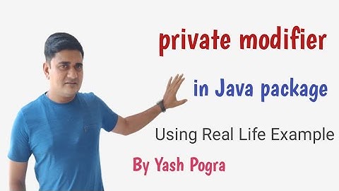 private modifier in java | private access modifier program in java