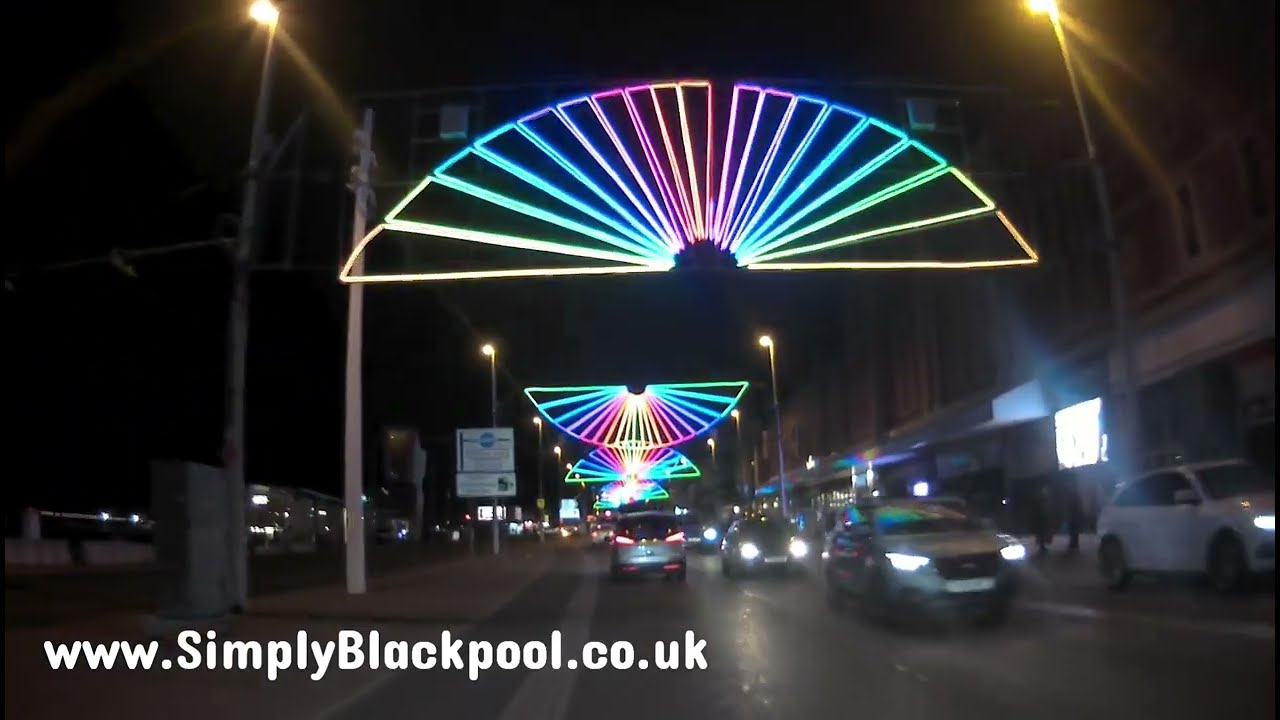 Blackpool Illuminations 2022 - Filmed from Starrgate To Bispam & Back Again!