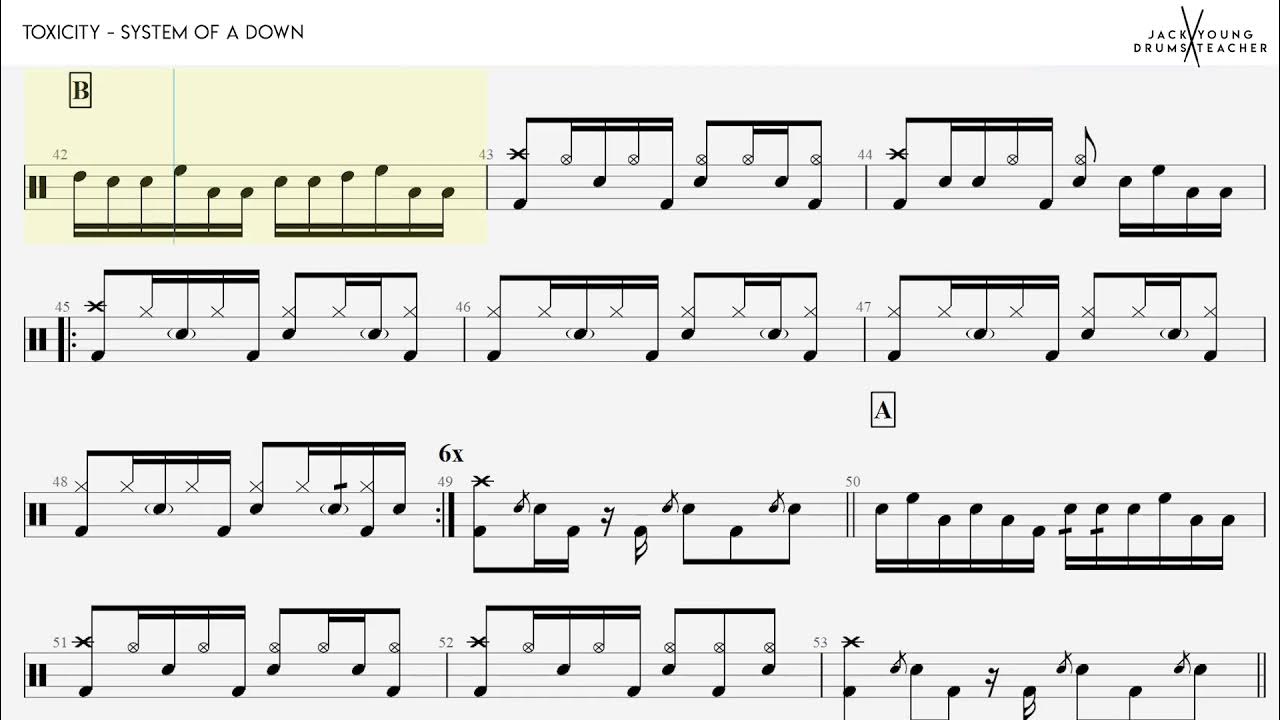 How to play Toxicity on Drums 🥁 YouTube