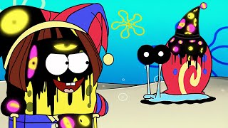 Spongebob vs Digital Circus: Kaufmo has taken over Gary the Snail