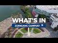 Exploring zijingang campus from an aerial perspective where nature meets innovation
