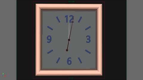 Maya Clock Run Realistic, Dynamic With Expression