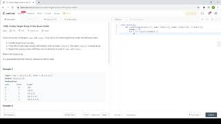 Leetcode Create Target Array in the Given Order Solution