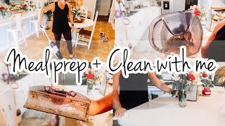 MEAL PREP + CLEAN WITH ME | CLEANING MOTIVATION SPRING 2021 | HOW I CLEAN MY TINECO IFLOOR