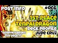 Yugioh  1st place tenpai dragon deck profile  post info  jude cruz  ocg
