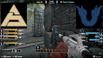 SAW vs Unique Highlights /  at PGL Major Antwerp 2022 Europe RMR A