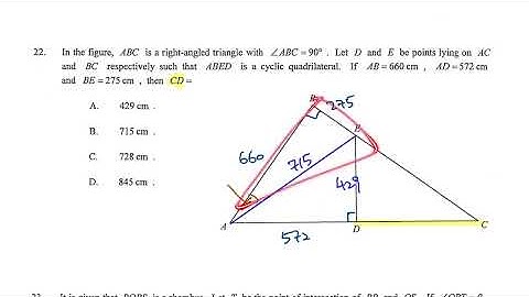 HKDSE 2022 Paper 2 Q22 Circle cyclic quad