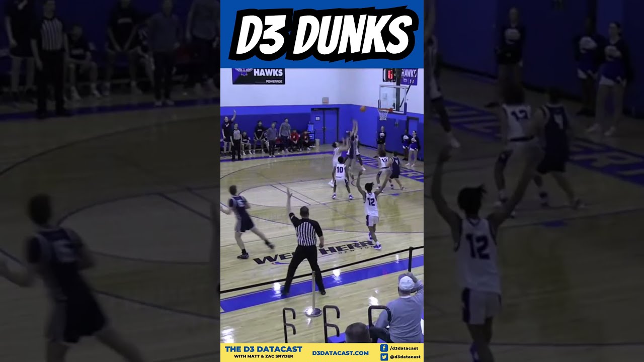 WATCH: D3 DUNKS – RJ Marsh, Penn State Behrend at Hilbert – Jan. 10, 2024 #shorts #basketball #dunks