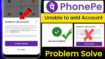 Phonepe unable to add account problem fix kaise kare 2026 | how to link add bank account in phonepe