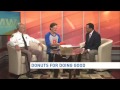 Alexandria Sheriff Dana Lawhorne & Sugar Shack owner Rob Krupicka Donuts for Doing Good campaign