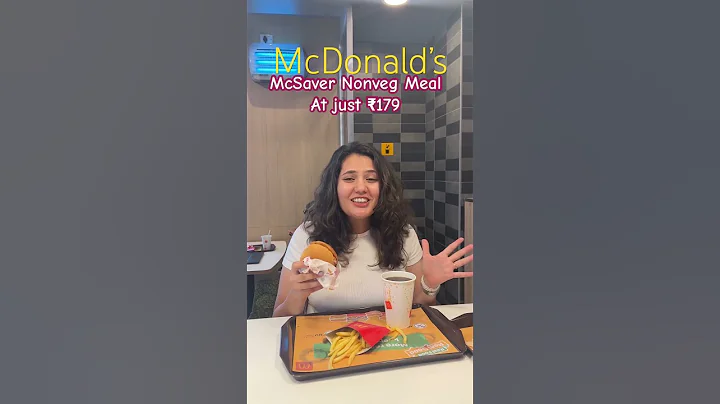 McDonald’s Mcsaver meal | bugdet friendly meal #foodies #shorts