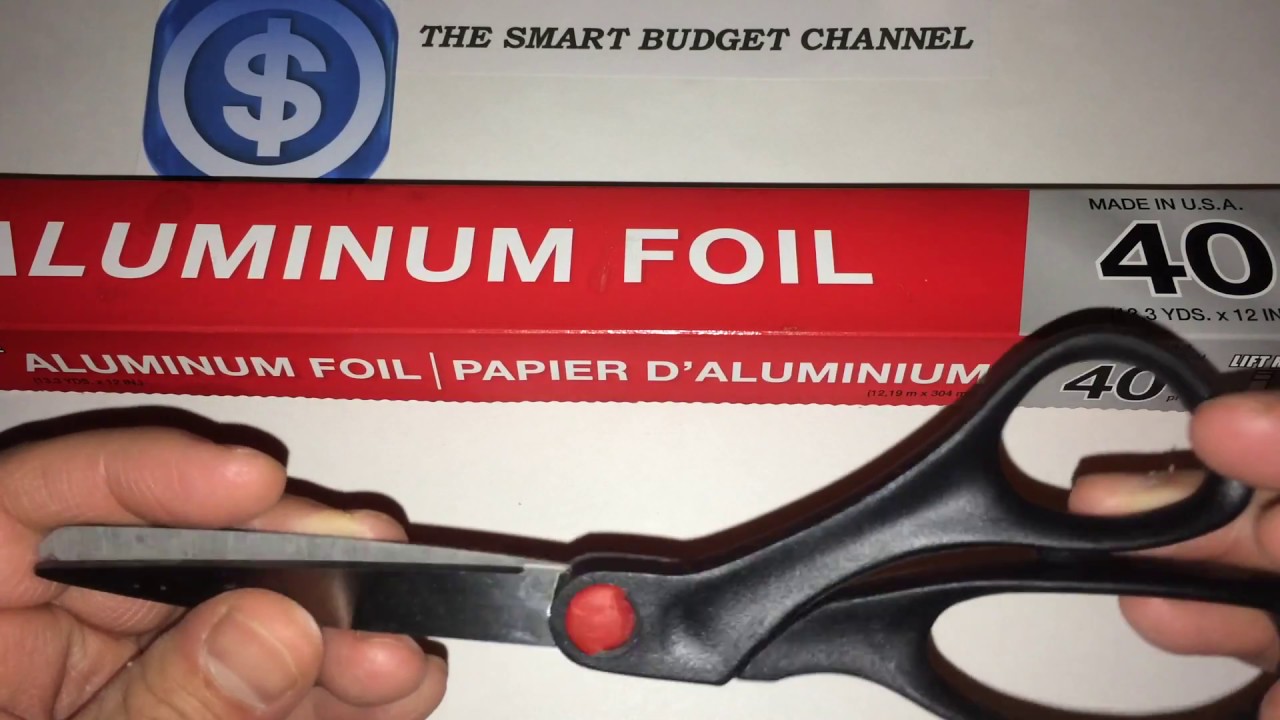 Dollar Tree Life Hack Using Aluminum Foil To Sharpen Scissors ️ YouTube
