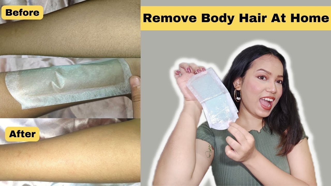 How to remove Body Hair at home How I Wax Myself Unwanted Hair