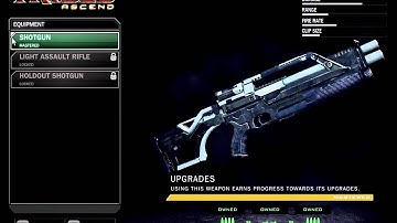 Tribes Ascend: Interactive Menu: Classes: PathFinder: Secondary Weapon: Shotgun