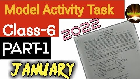 Model Activity Task | Class-6 ENGLISH | WBBSE #modelactivitytask #classsix #class6thworksheet