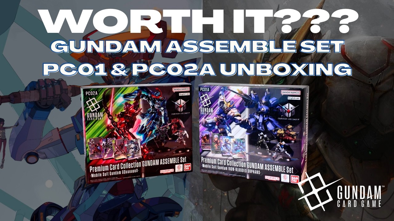 NEW Assemble Set WORTH IT OR NAH? Premium Card Collection Gundam Assemble Set PC01A & PC02A Unboxing