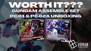 NEW Assemble Set WORTH IT OR NAH? Premium Card Collection Gundam Assemble Set PC01A & PC02A Unboxing screenshot 3