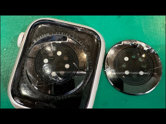 Apple Watch本体 256GB 背面ヒビ有り 意外と簡単に直せた❗️Apple Watch 裏面ガラス割れ交換修理