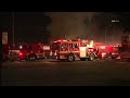 Pico Union: LAFD battle a greater alarm structure fire at a commercial building at 1659 W ...