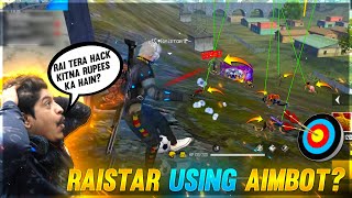 Raistar Aimbot Hacker Live I'd Banned😲 GyanSujan Angry🤬 || Garena Free Fire