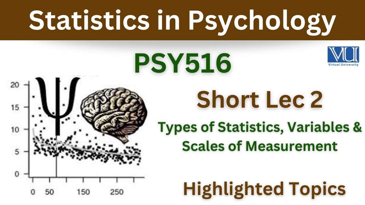 PSY516 Short Lecture 2_Types of Variables_Branches of Statistics_Scales of Measurement_Highlighted